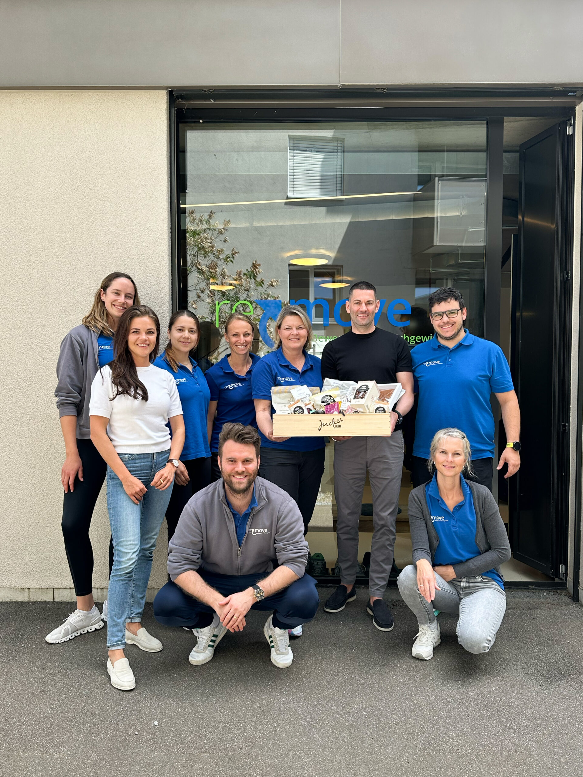 Das Team der Praxis remove in Uster und SPP beim Welcome Event.